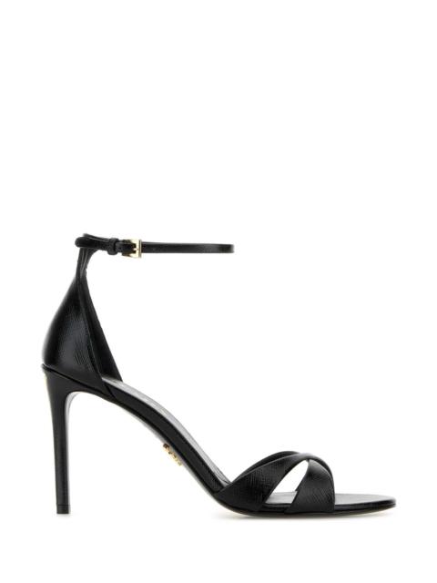 Prada Prada Women Black Leather Sandals