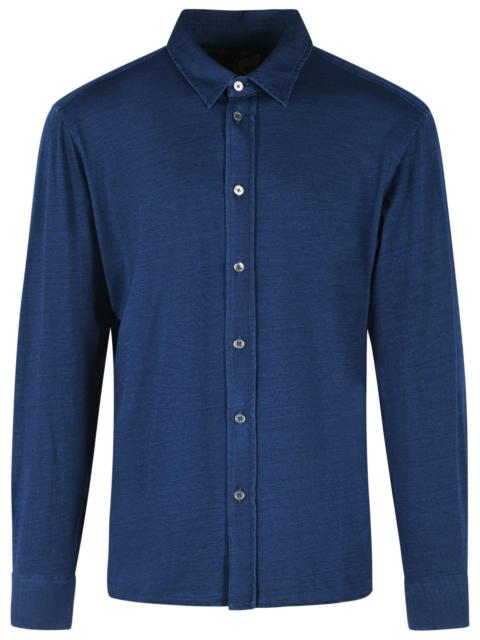 TOM FORD Tom Ford Blue Cotton Shirt Men