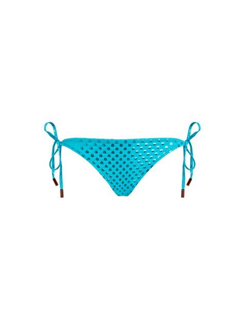 Vilebrequin Women Side Tie Bikini Bottom Relief Sparkling