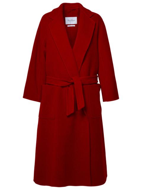Max Mara Donna Red Cashmere Coat
