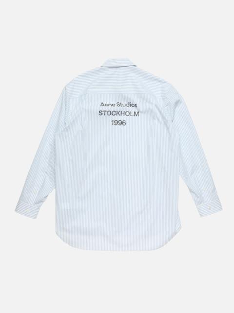 Acne Studios Button-up shirt - Light blue/white