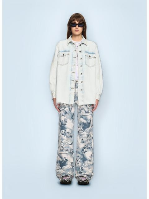Off-White Off White Women Fresco Arrow Denim Shirt Jacket