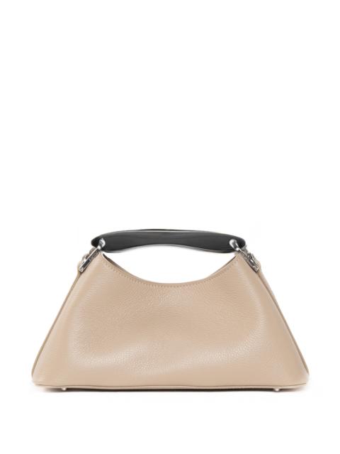 Elleme Mini Boomerang Pebbled Leather Taupe