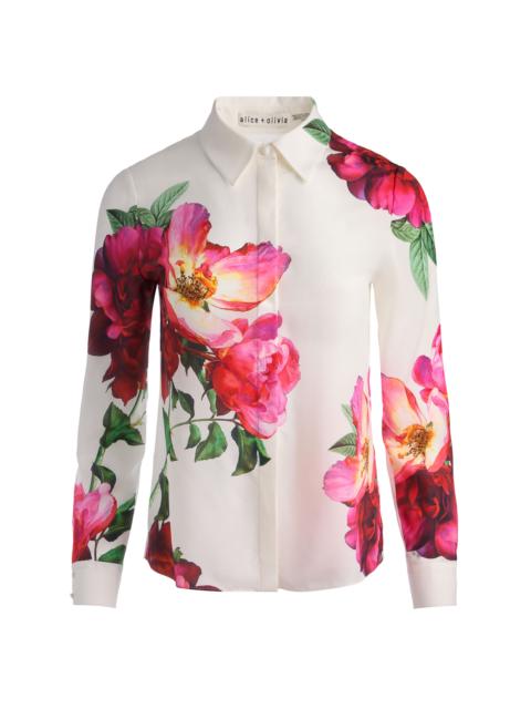 Alice + Olivia WILLA SILK BLOUSE