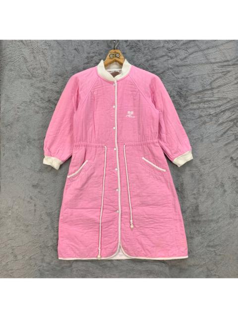 Other Designers Designer - Courreges Paris Back Big Logo Pink Jacket / Coat #4383-151