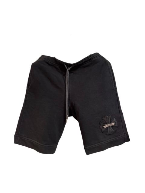 Plus cross patch silver scroll shorts