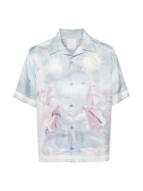 Givenchy BOXY FIT PRINTED SILK SHIRT