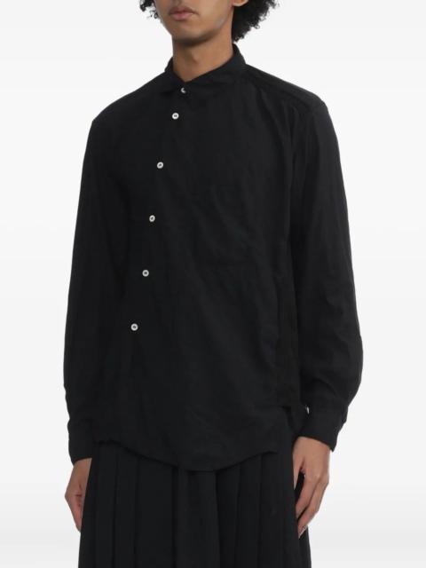 Comme des Garçons Homme Plus COMME DES GARCONS HOMME PLUS ASYMMETRIC BUTTON UP L/S