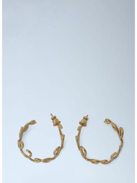 Chloé Chloé Women Logo Motif Hoop Earrings