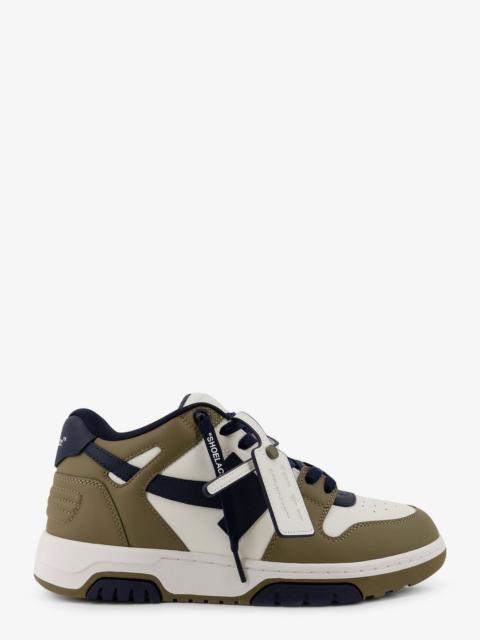 Off-White Off-White Out Of Office Leather Sneakers Green