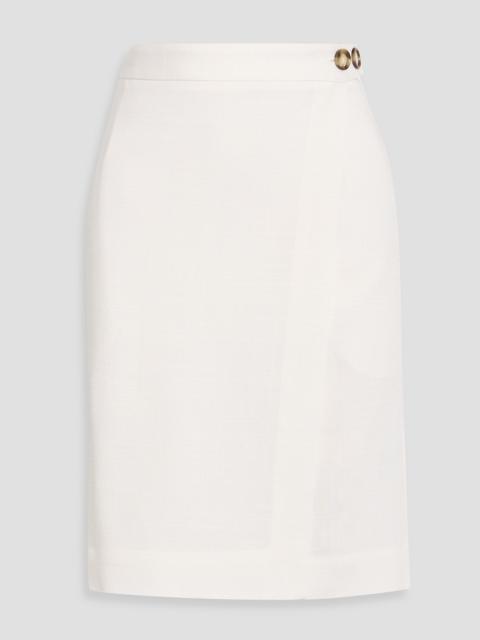 Victoria Beckham Crepe wrap skirt