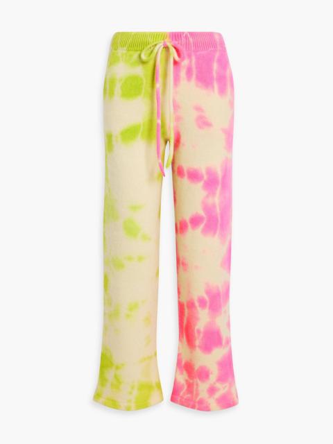 The Elder Statesman Biome tie-dyed cashmere track pants