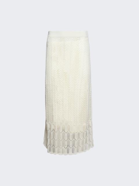 Jil Sander Long Skirt Eggshell