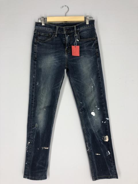 Other Designers Vintage - Levi's 511 Blue Painted Jean Design Size 30