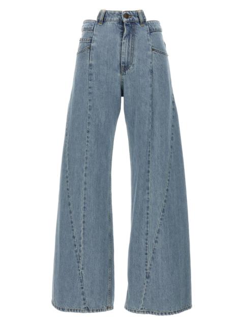 Maison Margiela Asymmetrical waist jeans