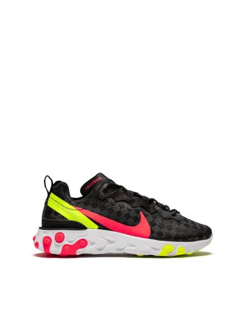 Nike React Element 55 "Black/Flash Crimson" sneakers