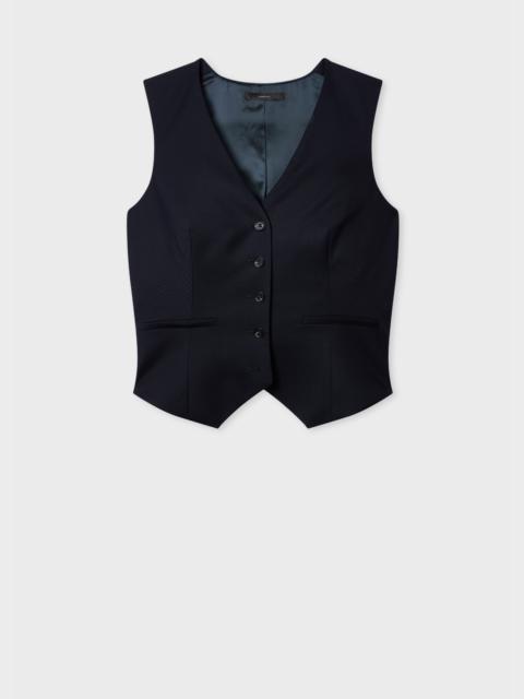 Paul Smith A Suit To Travel In - Women's Navy Wool Travel Waistcoat