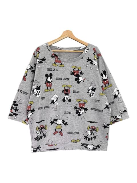 Other Designers Mickey Mouse Fullprint Pullover Crewneck Sweatshirt Size L