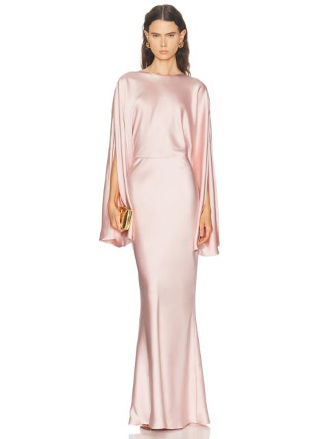 NORMA KAMALI Reverse Long Sleeve Obie Gown