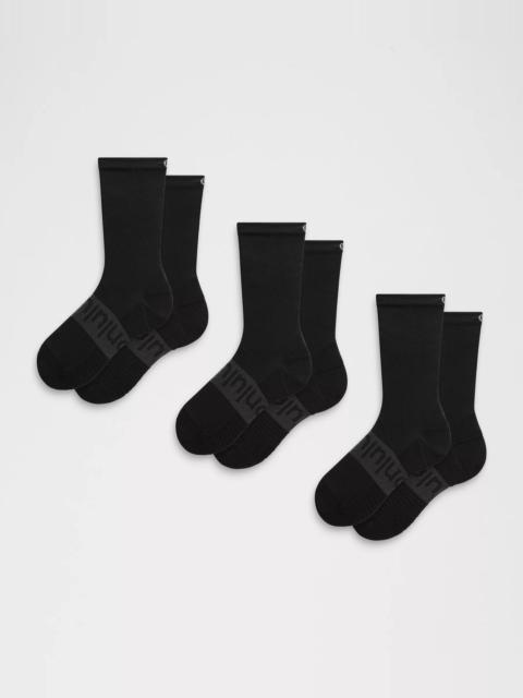 lululemon Unisex Power Stride Crew Socks 3 Pack *Updated