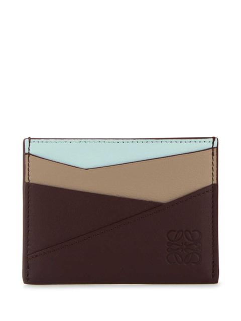 Loewe Loewe Women Multicolor Leather Puzzle Card Holder