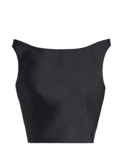Jil Sander Jil Sander Women Silk And Wool Cropped Top