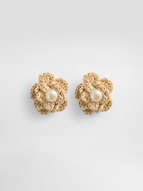 Dolce & Gabbana Flower clip earrings