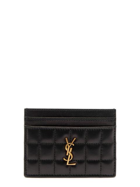 SAINT LAURENT Saint Laurent Quilted Leather Card Holder