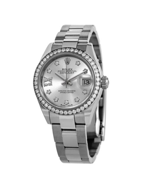 ROLEX Rolex Lady Datejust Automatic Silver Roman Diamond Dial Ladies Oyster Watch 279384SRDO