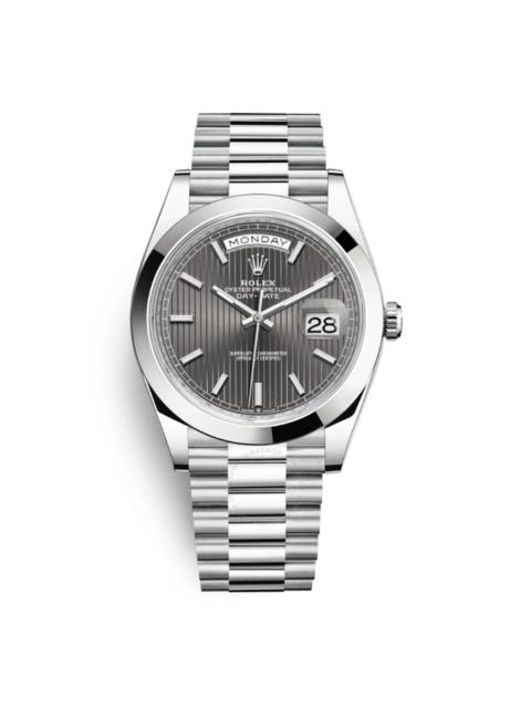 ROLEX Rolex Day Date 40 Dark Rhodium Dial Automatic Men's Platinum President Watch 228206GNSRP