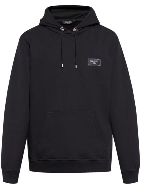 Balmain logo-patch hoodie