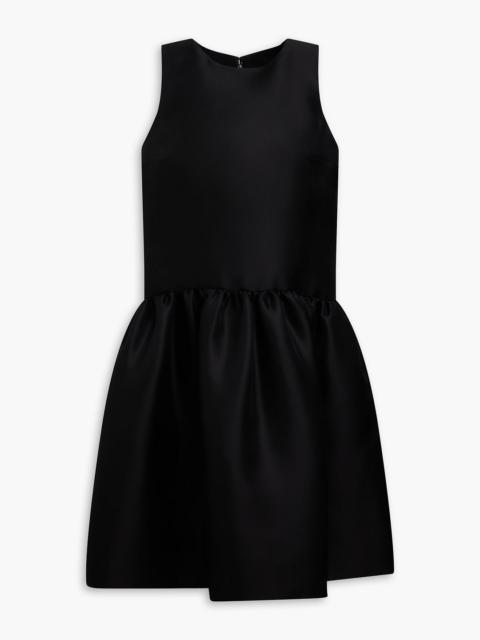 Oscar de la Renta Gathered duchesse silk-satin dress