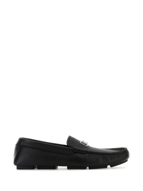 Dolce & Gabbana Dolce & Gabbana Men Black Leather Loafers