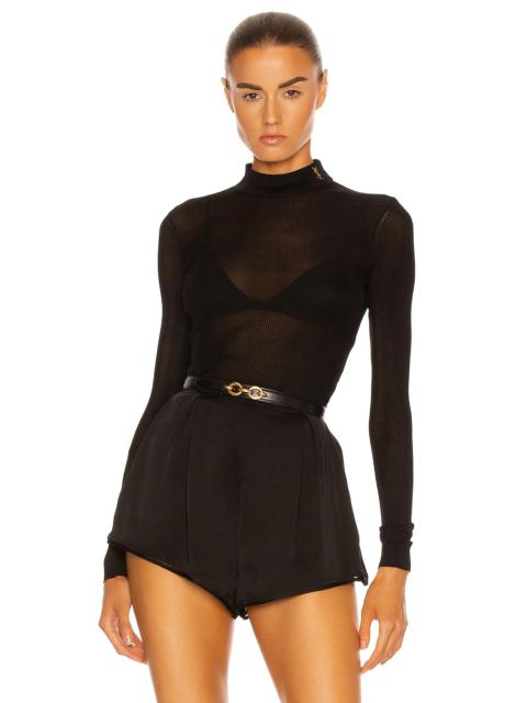 SAINT LAURENT Cassandra Logo Top