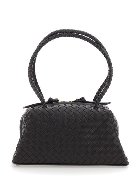 Bottega Veneta Bottega Veneta Women 'Tokyo' Dark Brown Shoulder Bag With Double Round Handles And Intreccio Motif I