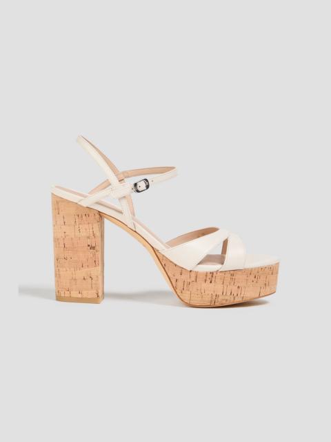 Stuart Weitzman Maia leather platform sandals