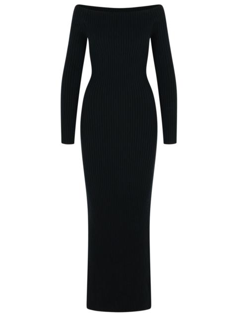 Max Mara Max Mara Arnes Sheath Dress Black Wool Cashmere
