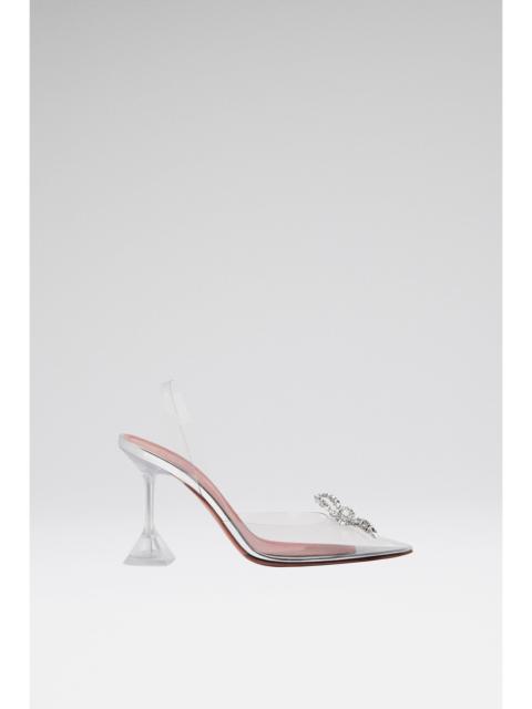 Amina Muaddi ROSIE GLASS SLING TRANSPARENT PVC