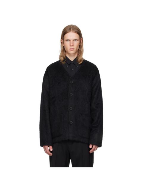 Our Legacy Black Shag Knit Cardigan