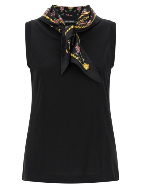 Dolce & Gabbana Dolce & Gabbana Women T-Shirt With Scarf
