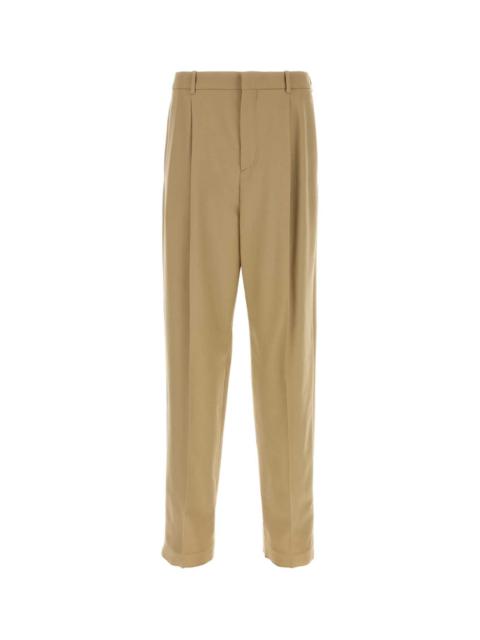 Saint Laurent Men Beige Gabardine Pant