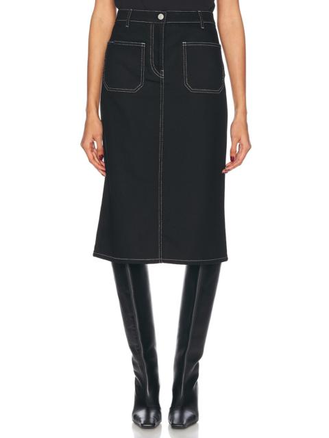 courrèges 2 Pocket Denim Skirt