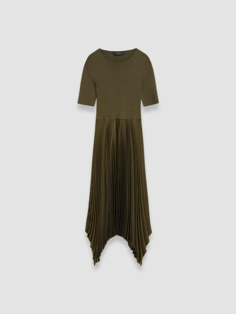 JOSEPH Knit Weave Plissé Darno Dress