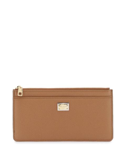 Dolce&Gabbana Caramel small Dauphine wallet