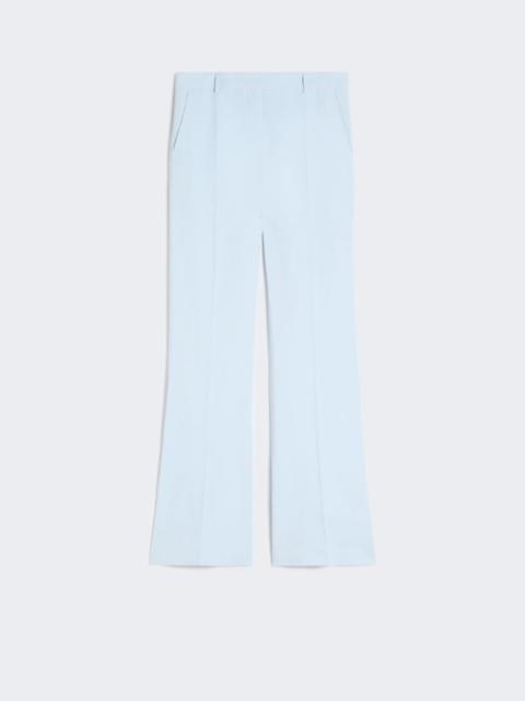 Sportmax Slim-fit flared trousers in viscose - light blue