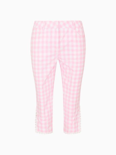 LoveShackFancy Elarose Gingham Capri Pant