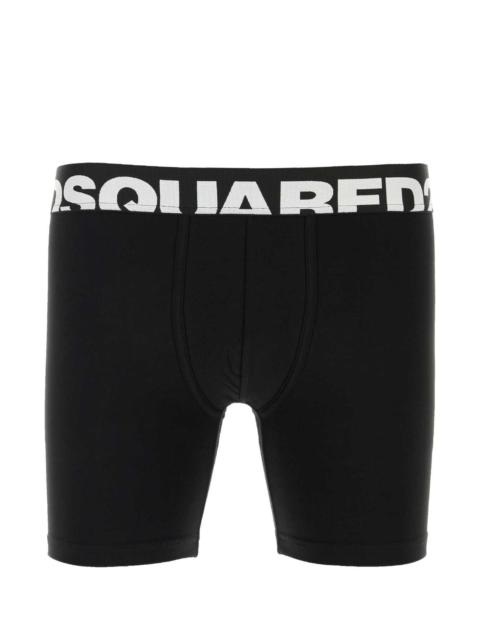 DSQUARED2 Dsquared Men Black Stretch Cotton Boxer