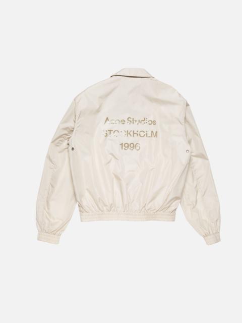 Acne Studios Logo technical jacket - Light taupe