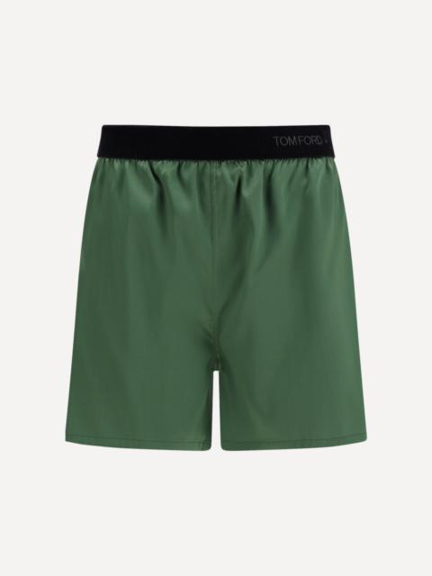 TOM FORD Stretch silk satin PJ Shorts