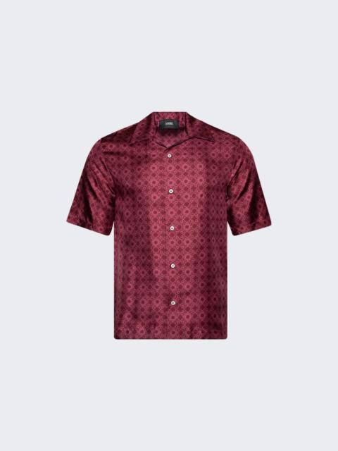 AMIRI Ma Quad Bowling Shirt Wine
